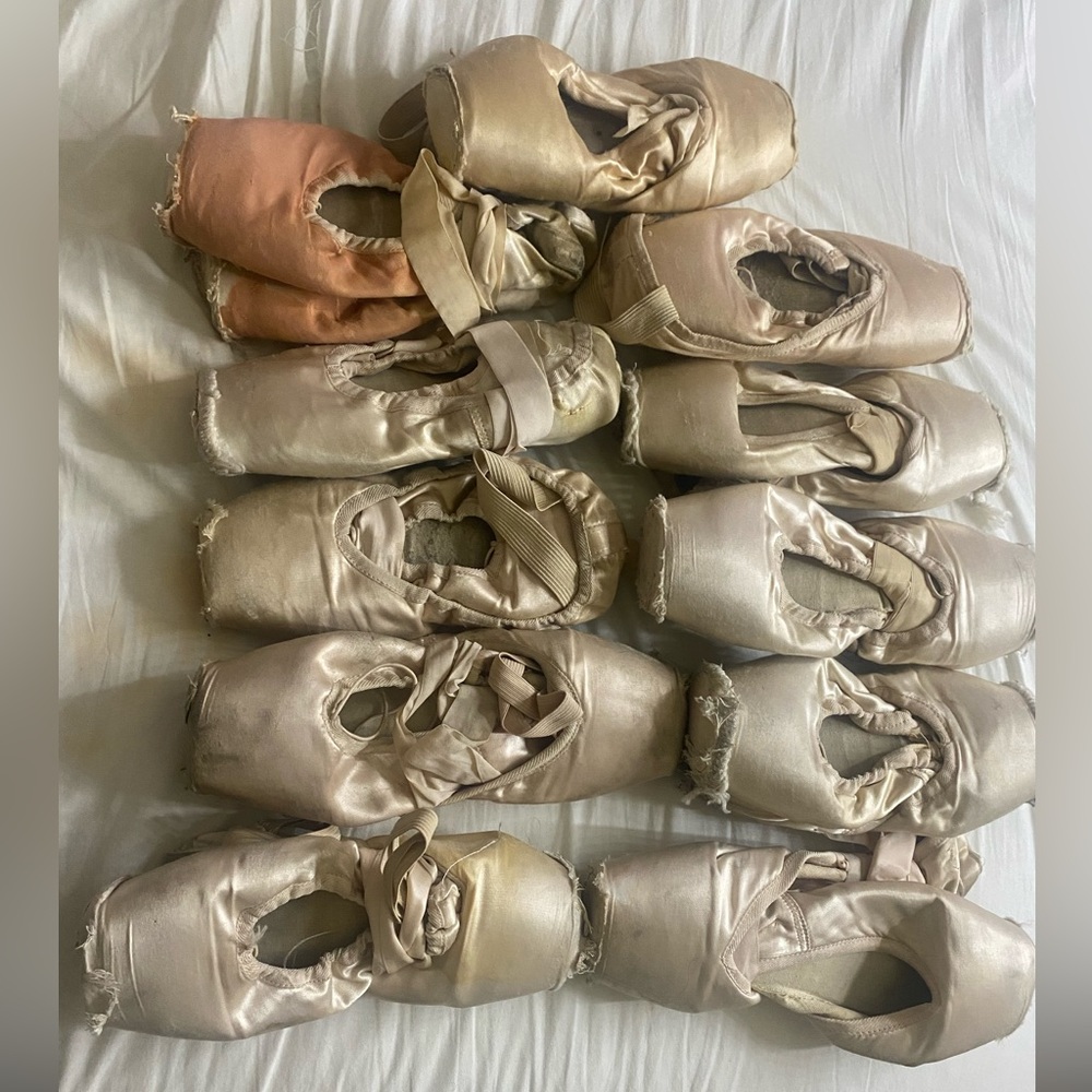 Old pointe shoes